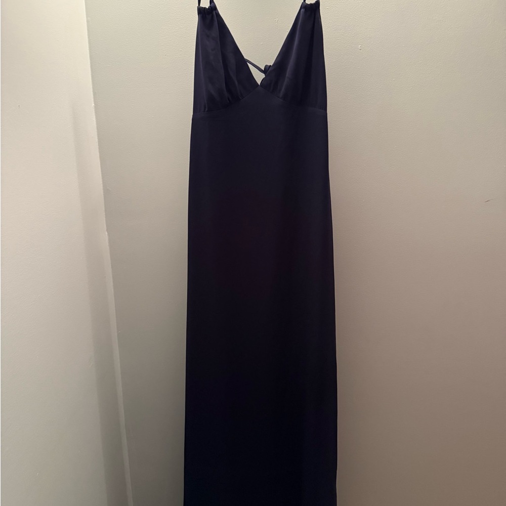 Elegant Navy Blue Maxi Dress
